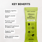 Brain + Energy Boost Electrolytes Stick - Lemon Lime
