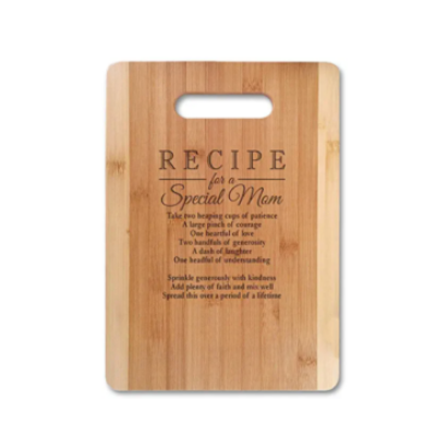 BAMBOO CUTTING BOARD FOR MOM - Premium